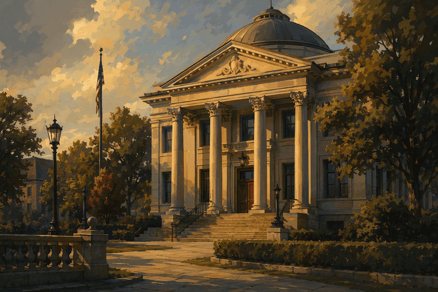 Historic building - illustration, Jake Team LLC