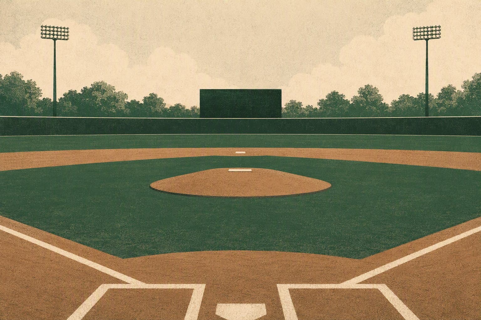 baseball mound - illustration, Jake Team LLC