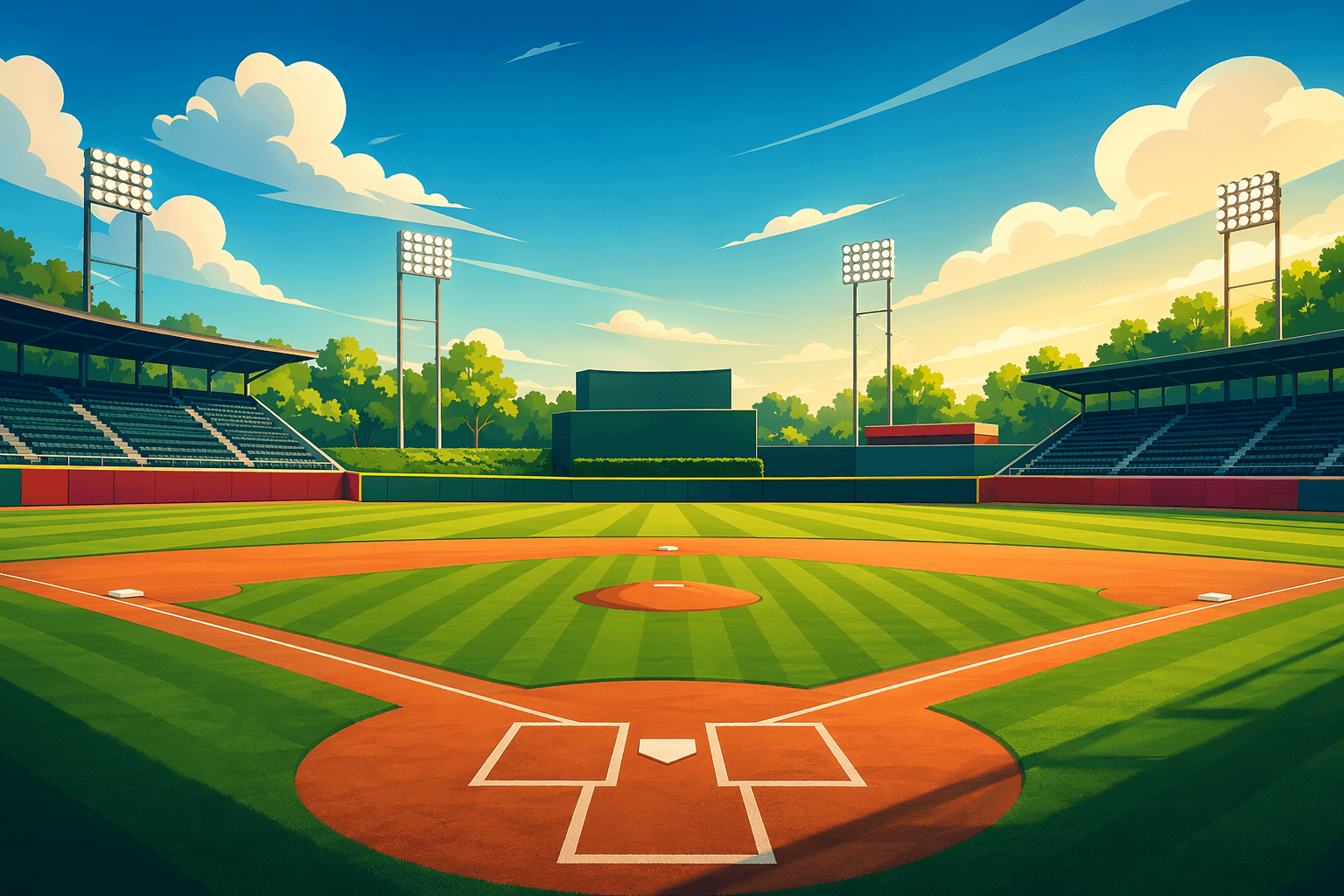 baseball game - illustration, Jake Team LLC