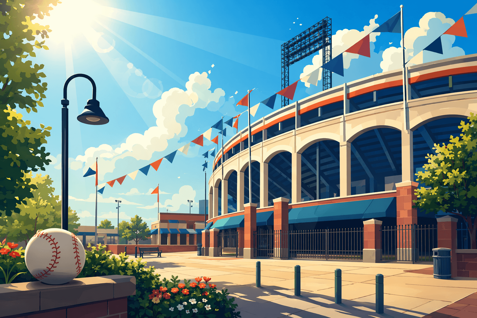 Baseball game - illustration, Jake Team LLC