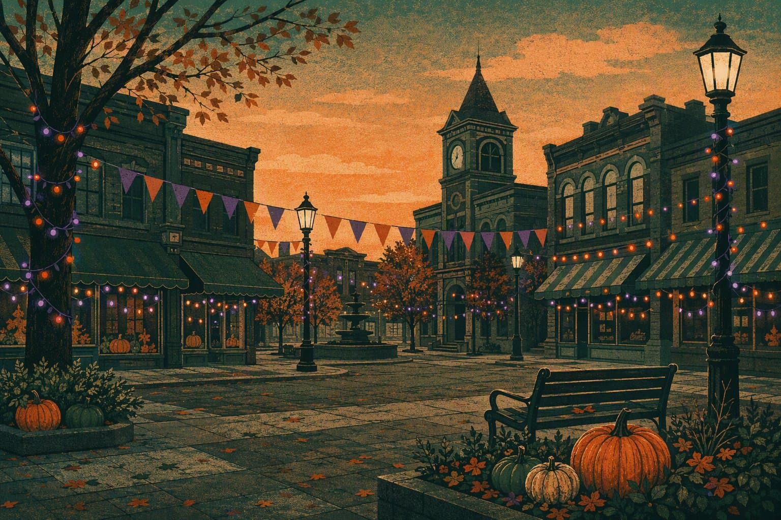 halloween storefront display - illustration, Jake Team LLC