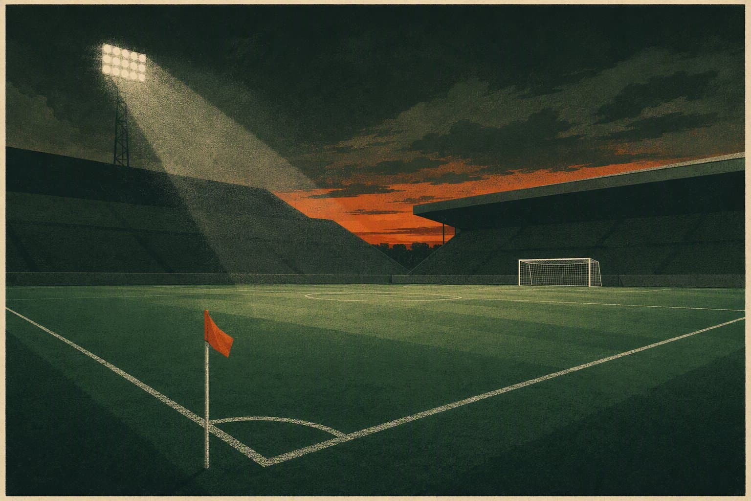 soccer match tension - illustration, Jake Team LLC