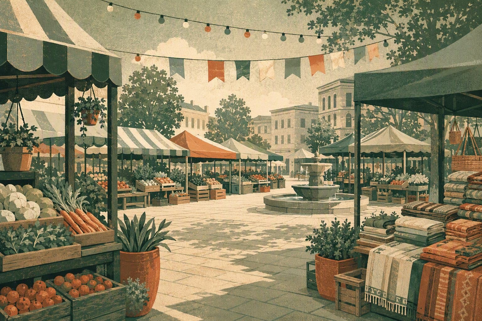 Community Market - illustration, Jake Team LLC