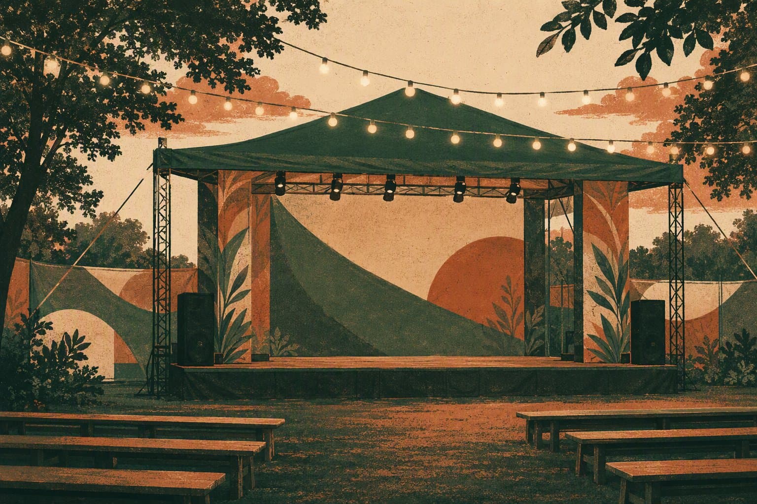 Community Jazz Fest - illustration, Jake Team LLC