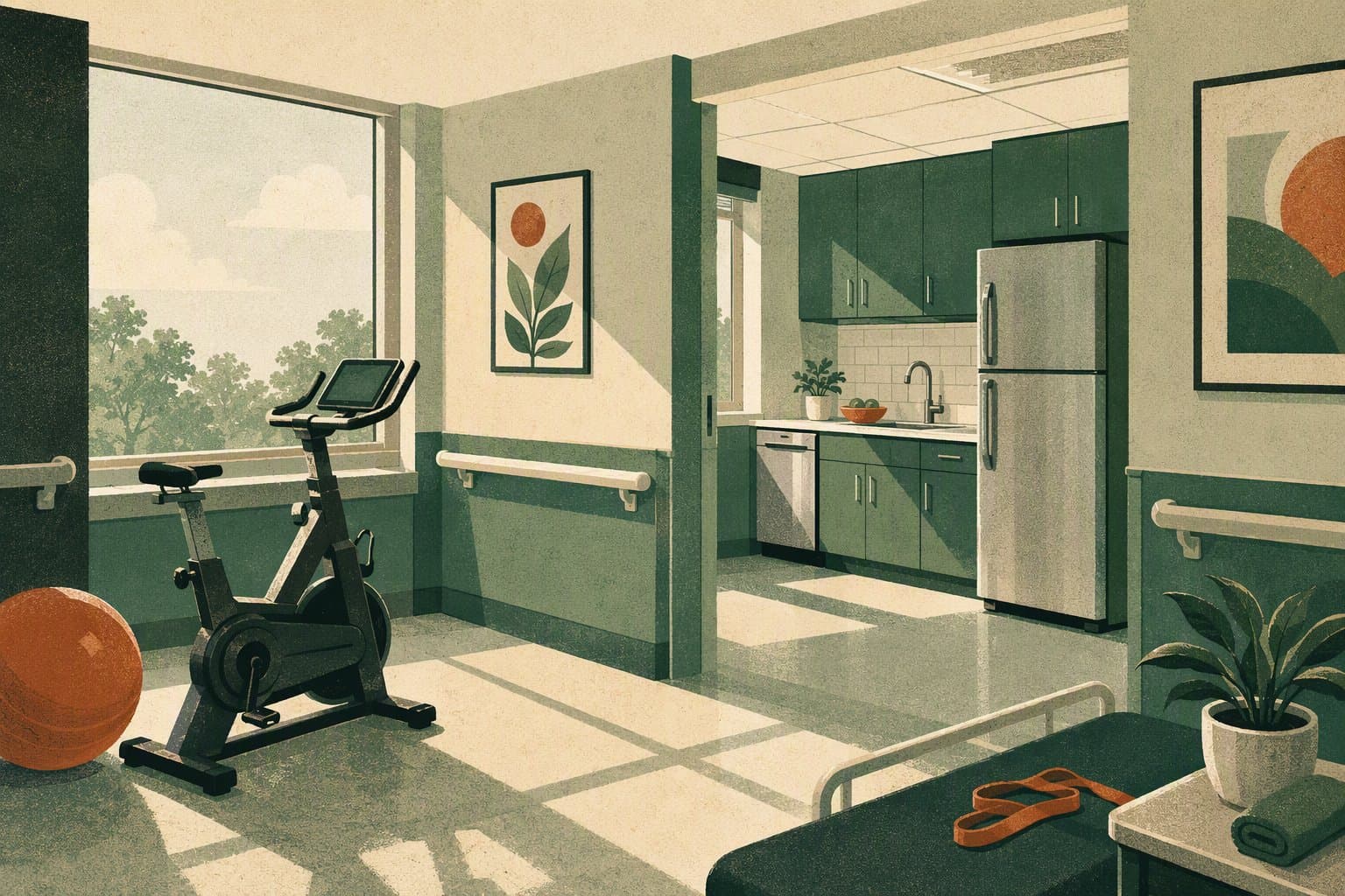 rehabilitation expansion - illustration, Jake Team LLC