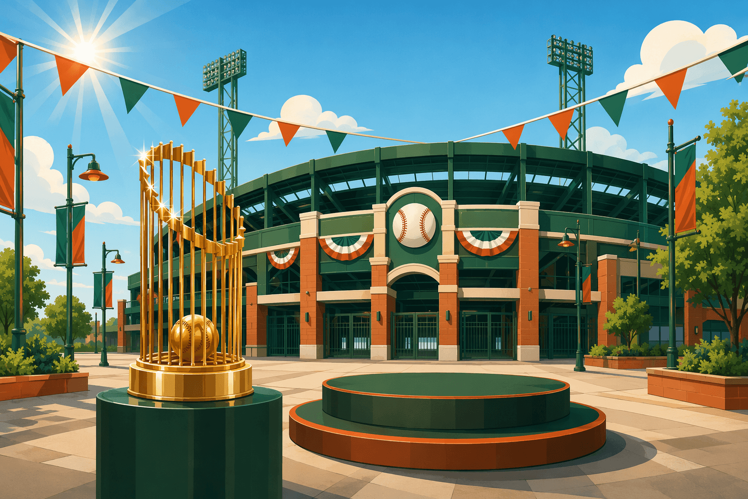Baseball Victory - illustration, Jake Team LLC