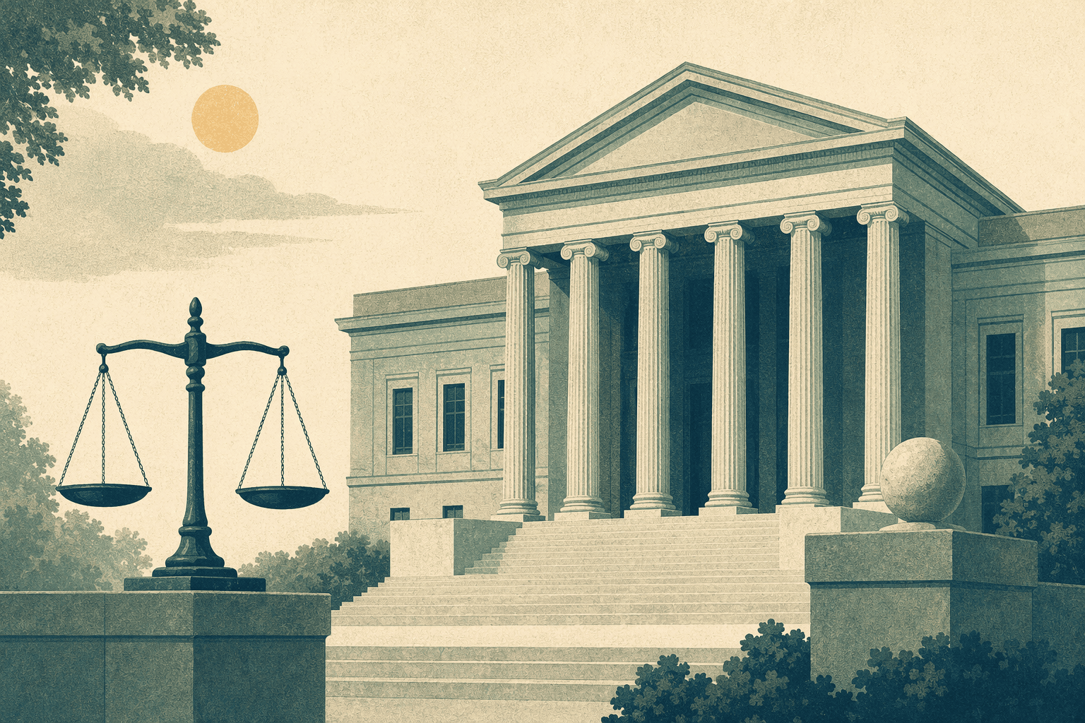 justice and order - illustration, Jake Team LLC