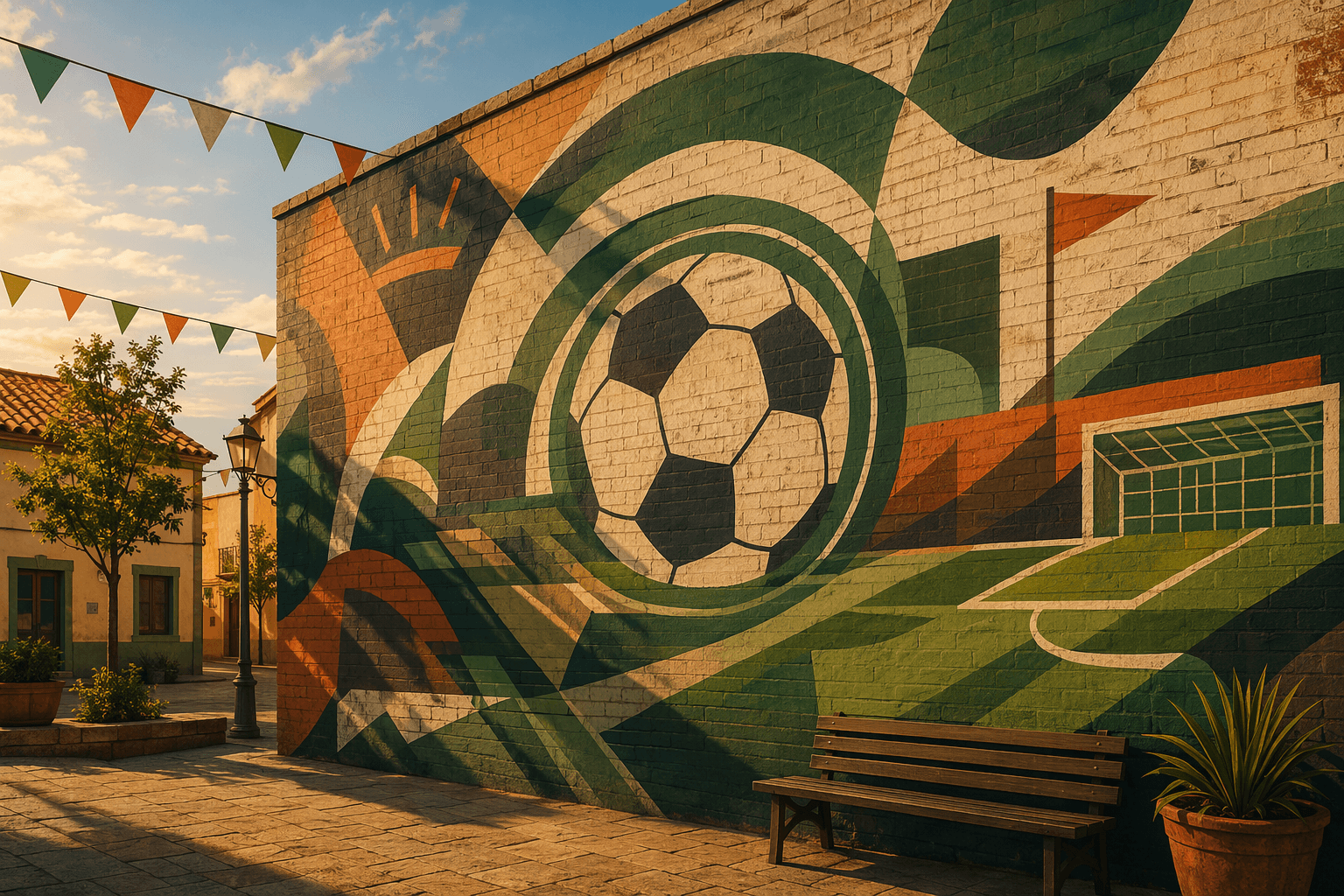 Soccer mural - illustration, Jake Team LLC