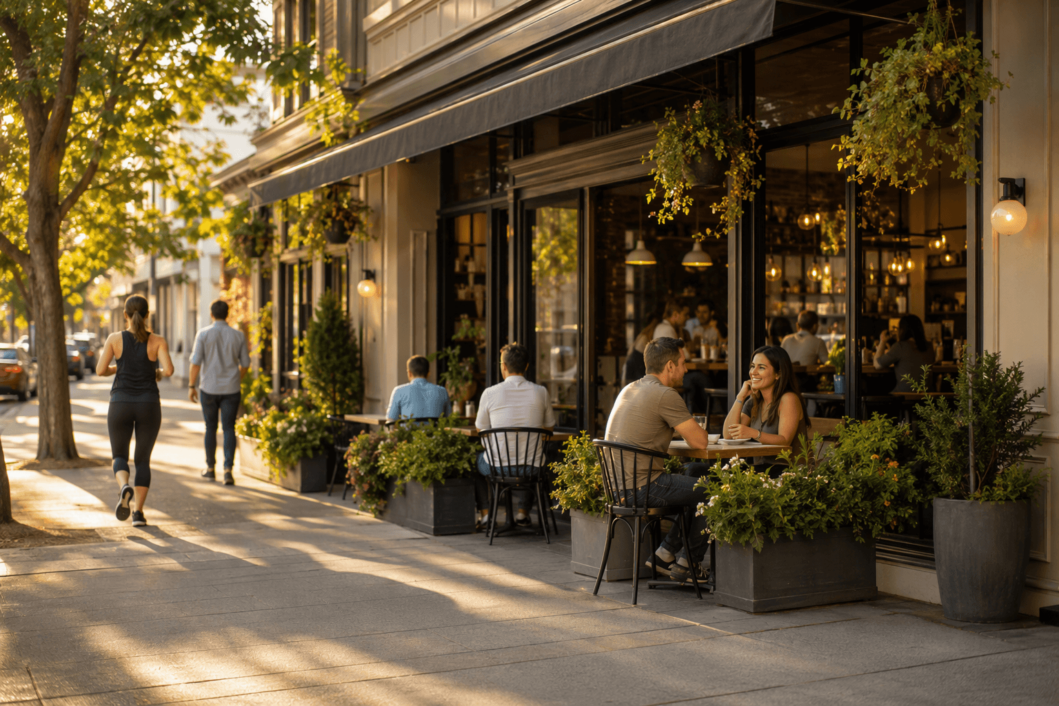 local bistro dining - illustration, Jake Team LLC