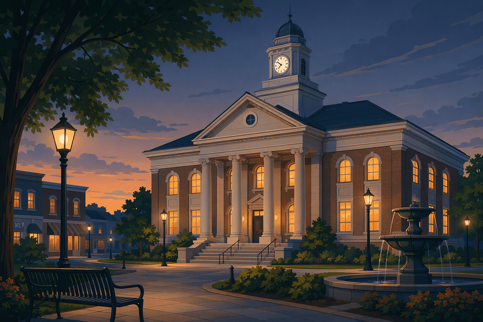 Town Council Meeting - illustration, Jake Team LLC